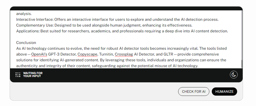 AI dectors